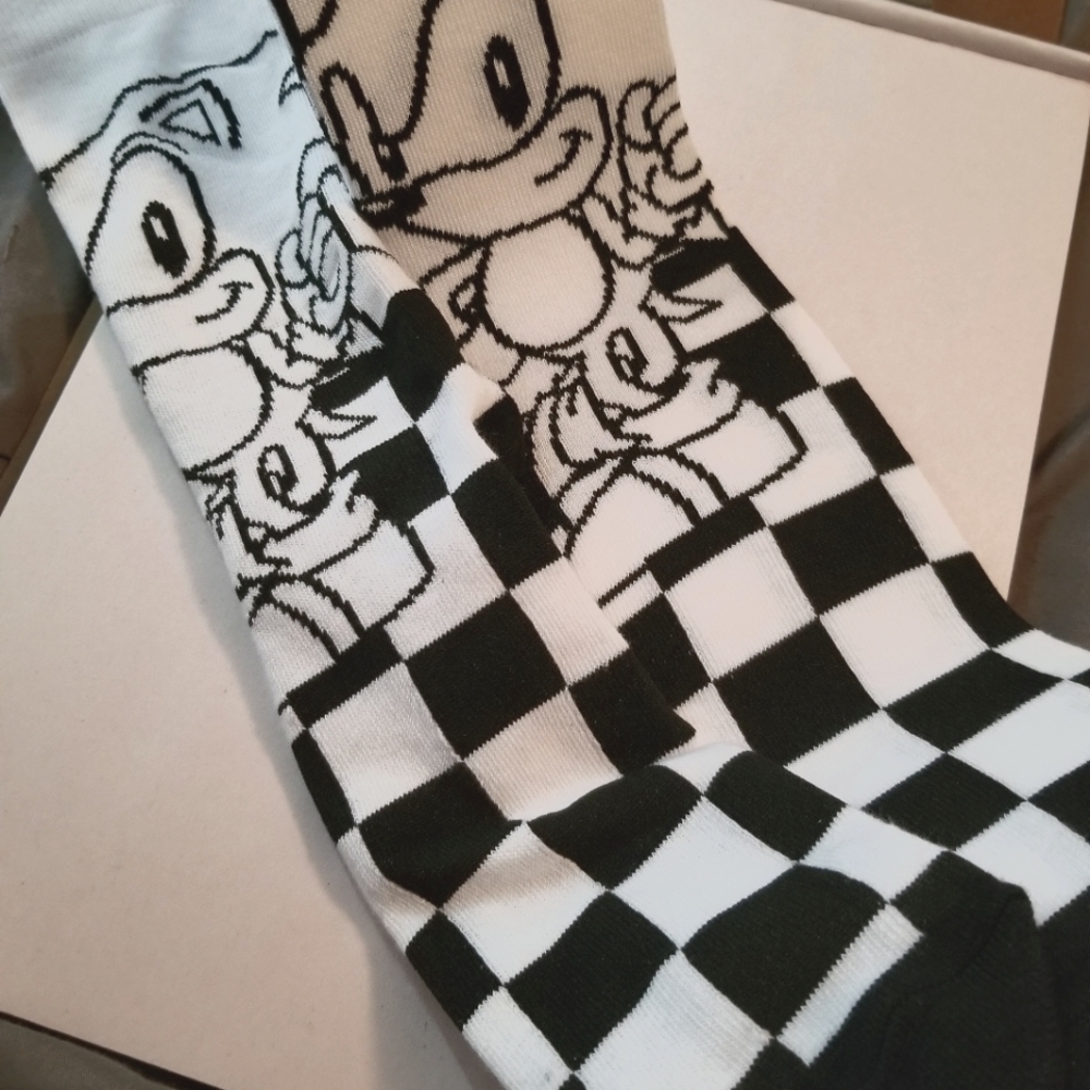 Sonic the Hedgehog Checkered Socks